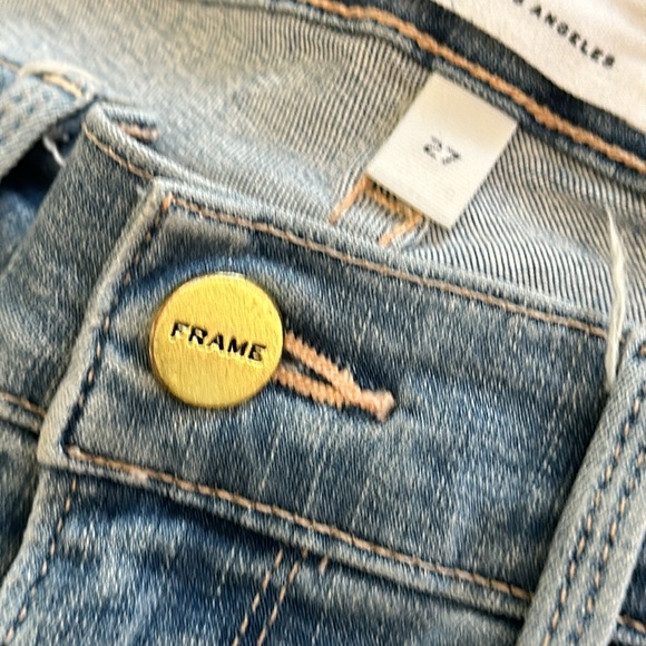 Frame Denim Jeans Le Skinny de Jeanne with front split - Picture 6 of 8